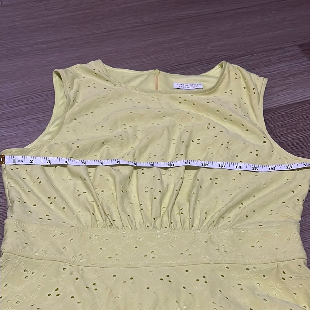 London Style Yellow Midi Dress - Picture 5 of 8